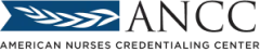 ANCC logo with a blue abstract design and the text 
