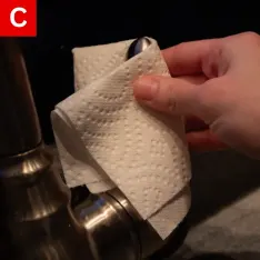 BBP Figure 3 C Use a new dry towel
